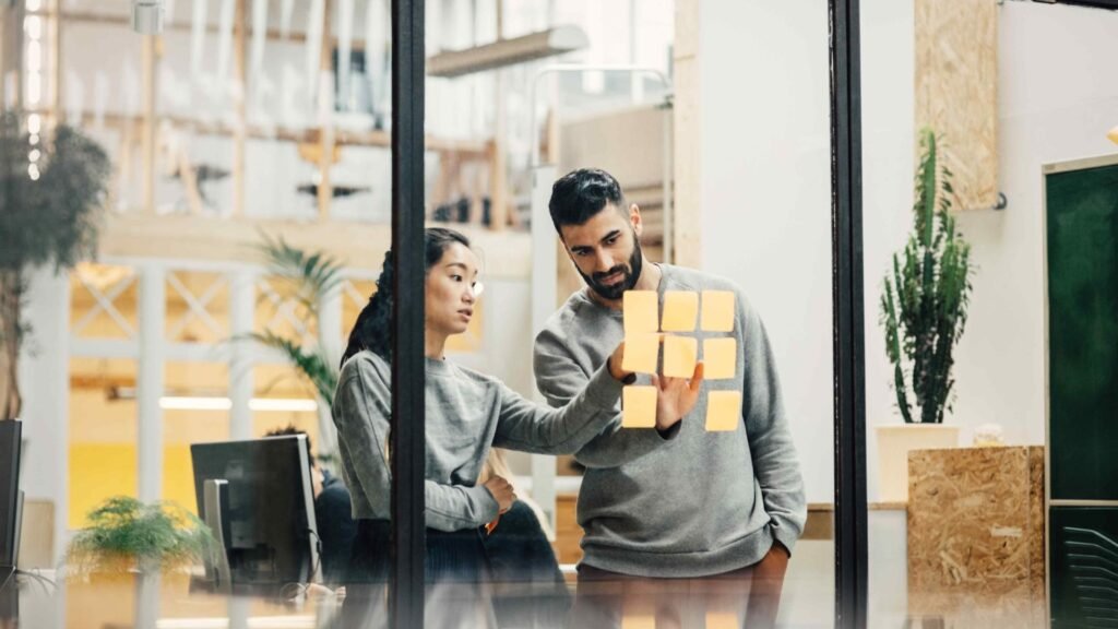 A man and a woman doing Business Expansion