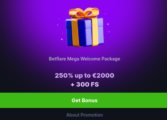 BetFlare Casino Bonuses